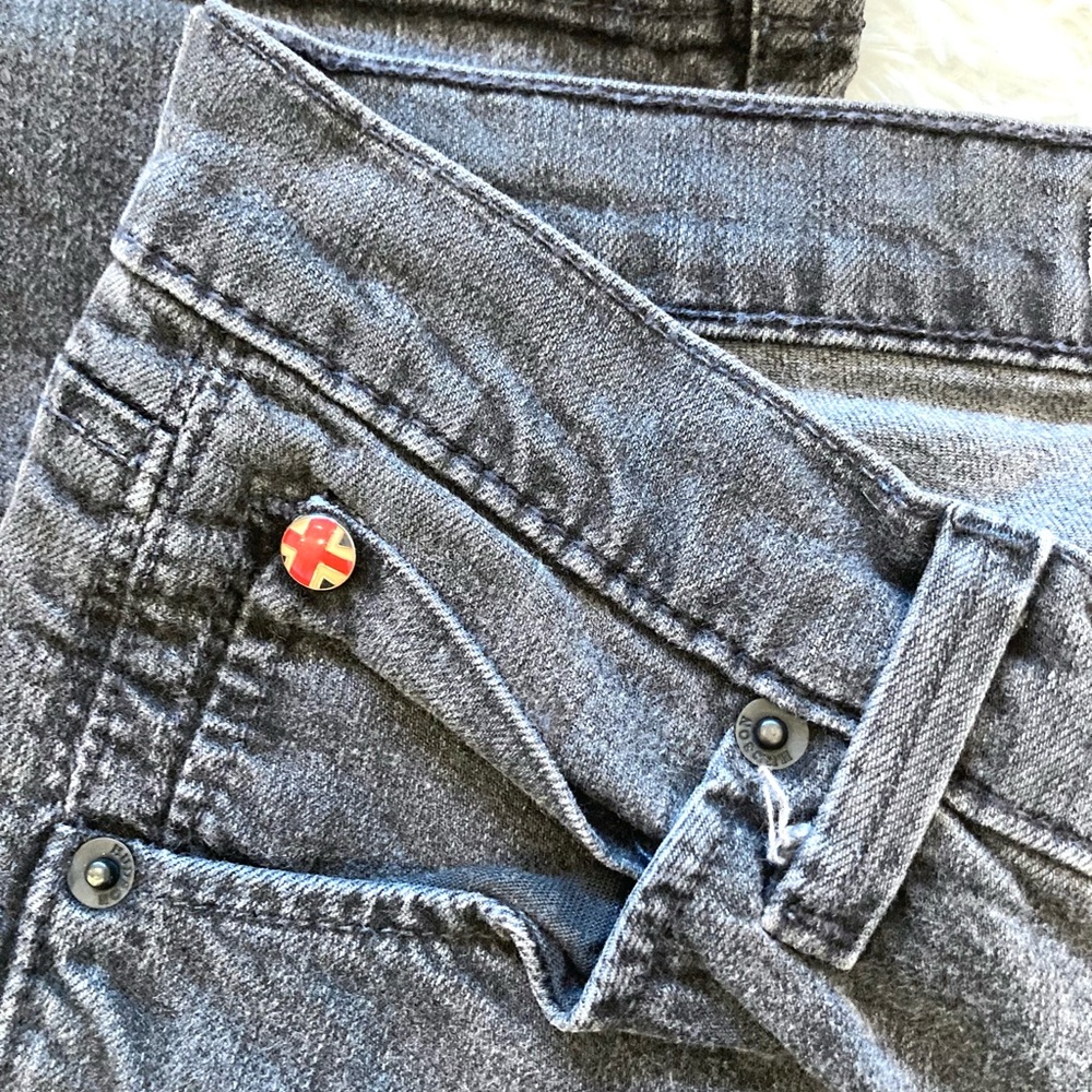 Hudson Dark Gray Wash Skinny Jeans - Picture 3 of 10